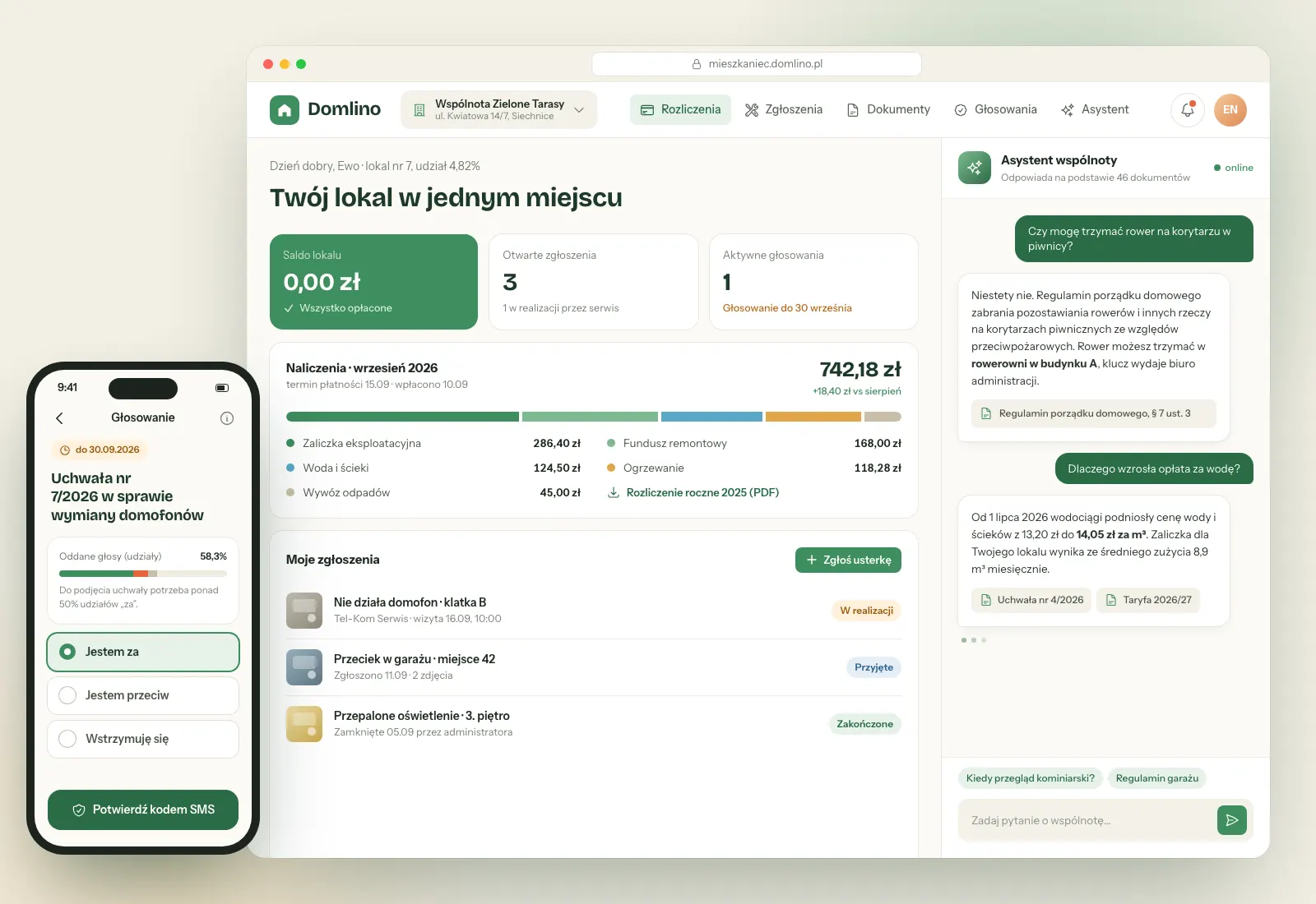 Portal mieszkańca dla zarządcy wspólnot mieszkaniowych