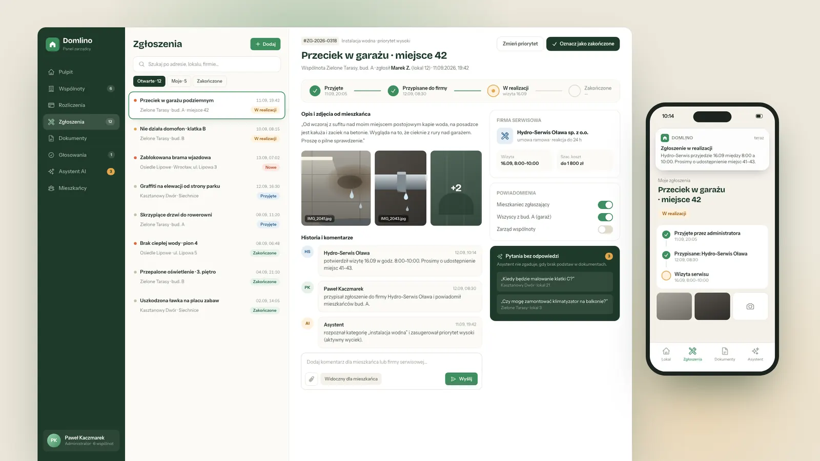 Portal mieszkańca dla zarządcy wspólnot mieszkaniowych